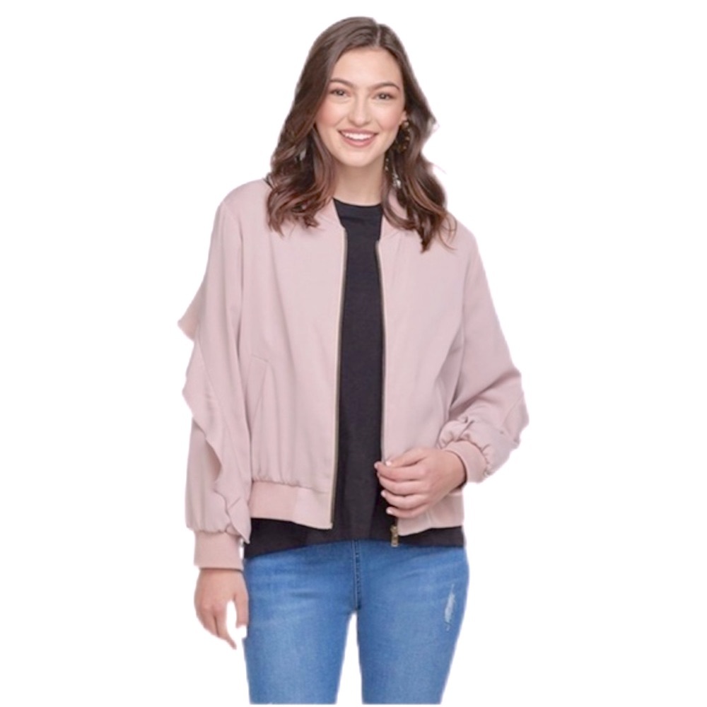 NWT MUD PIE‎ Nolan Blush Bomber